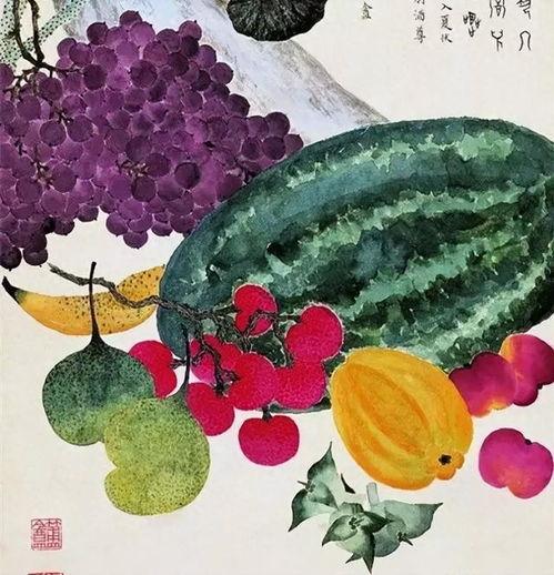 水墨画吃瓜,一场视觉与味觉的盛宴